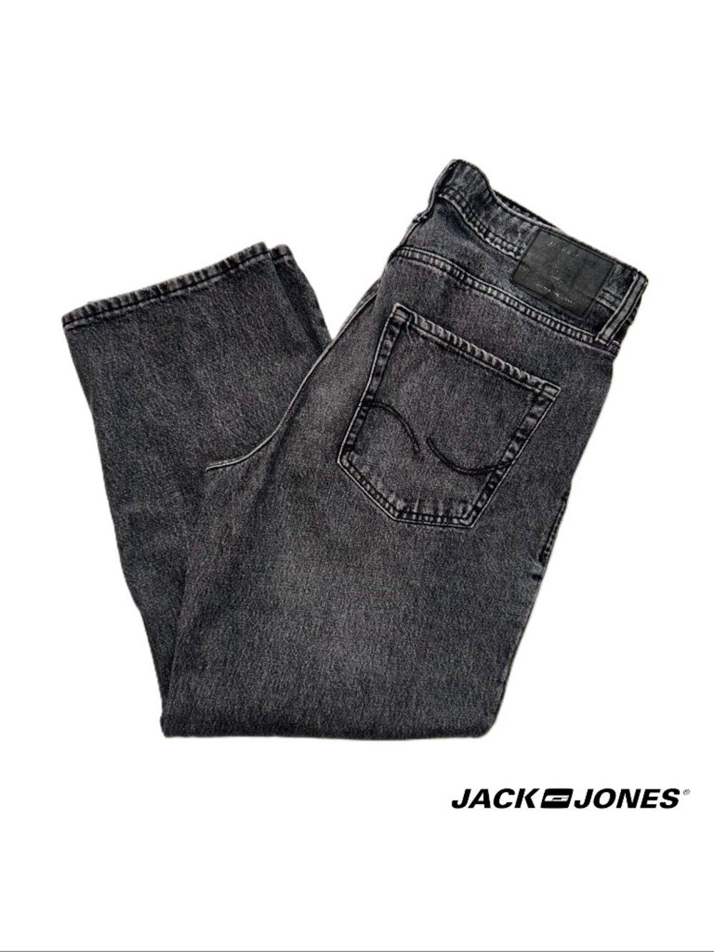 Jack & Jones JJIEddie JJOriginal Baggy Jeans - Black - 34Wx27L - Picture 1 of 15